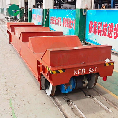 Building Material Shops Frequency Use Electric Motorized Construction Site Rail Transfer Trolley