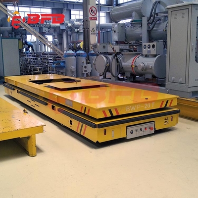 Industry Newest Motorized Electric Trackless Flatbed Transfer Platform Cart