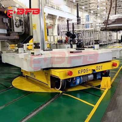 Indoor Interbay Electric Rail Transport Transfer Turntable Cross Railway Turntable For Rail Trolley